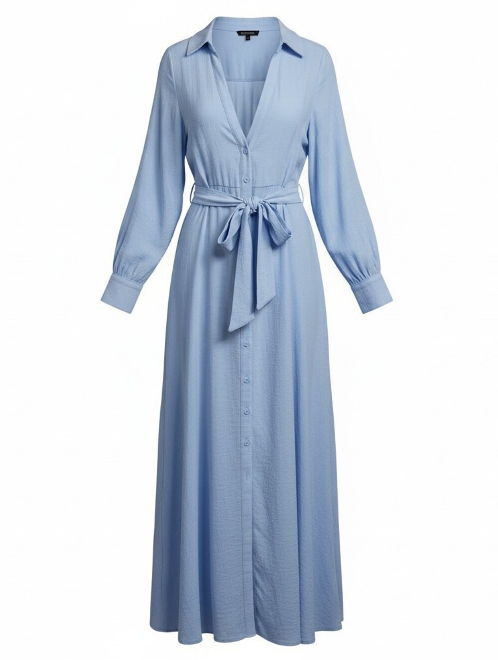 Fashion Nova Light Blue Maxi Shirt Dress size 2X